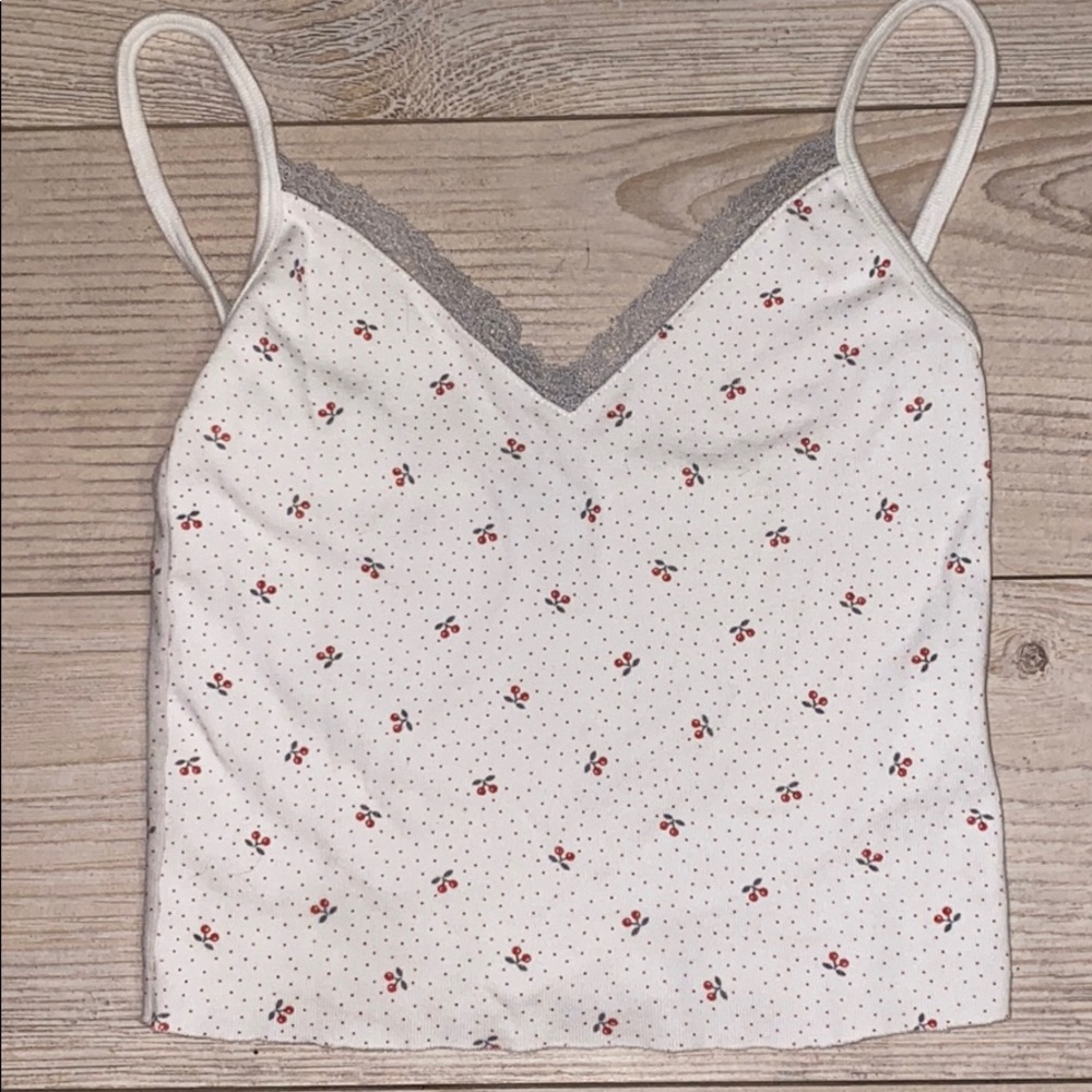 Cherry Lace Crop Top